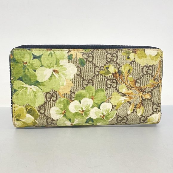 Gucci Floral Print Wallet - Green and Gold - Picture 10 of 10